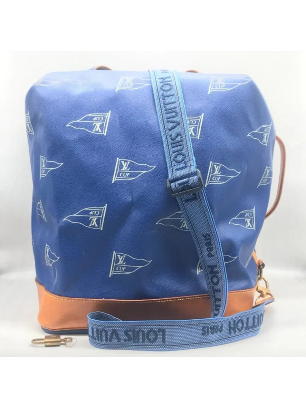 Louis Vuitton Cup Sac Marine Bandouliere Shoulder Bag Blue